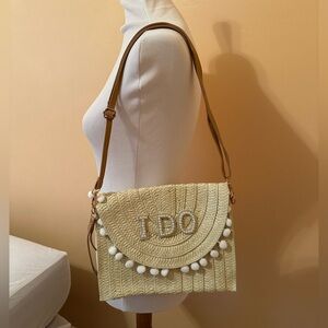 ‘I Do’ Straw Purse
